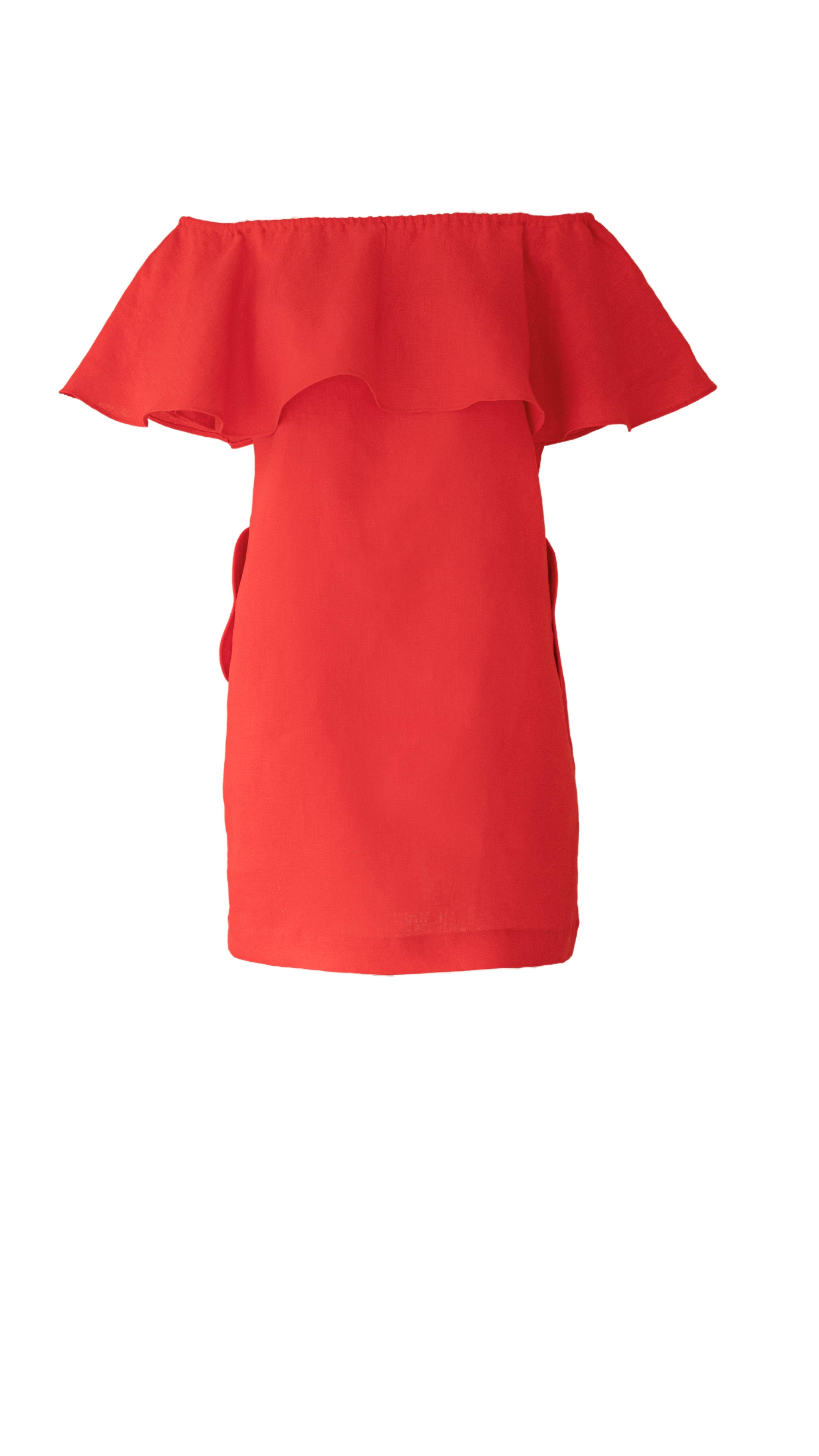 Vestido Lenny Vermelho 100% Linho